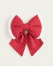 Load image into Gallery viewer, SAILOR BOW | RED POLKA DOTS
