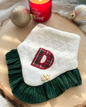 Load image into Gallery viewer, BANDANA | M, L | MISTLETOE LETTERMAN, EMERALD
